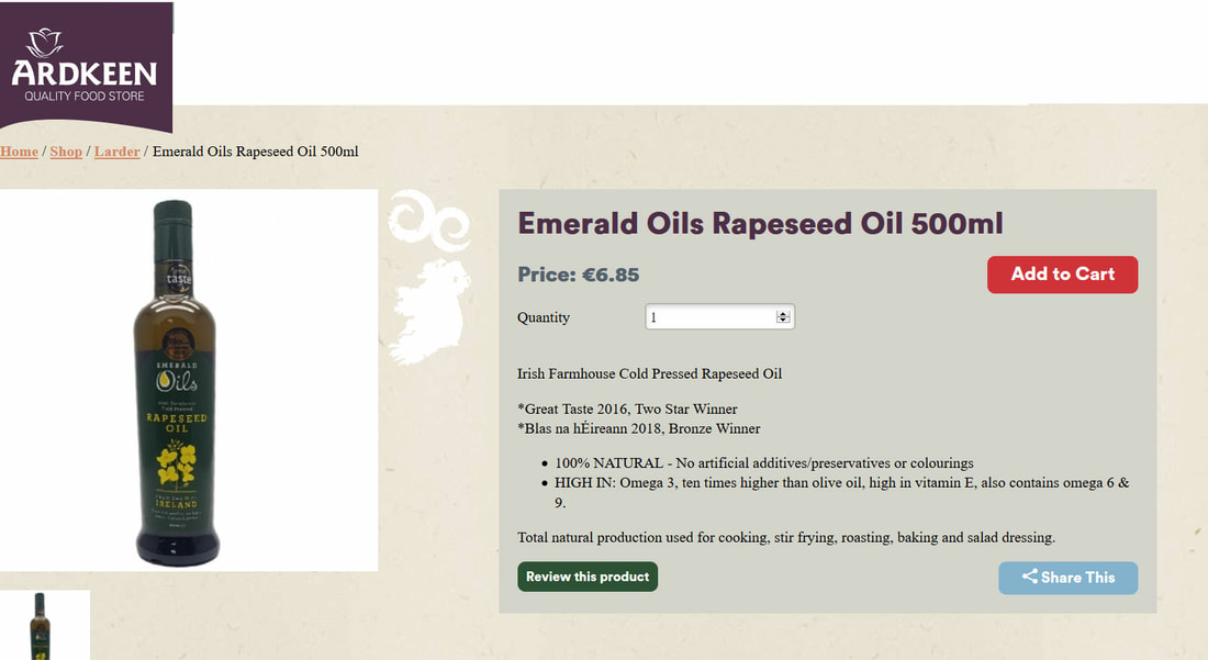 rapeseed oil Ireland emerald oils